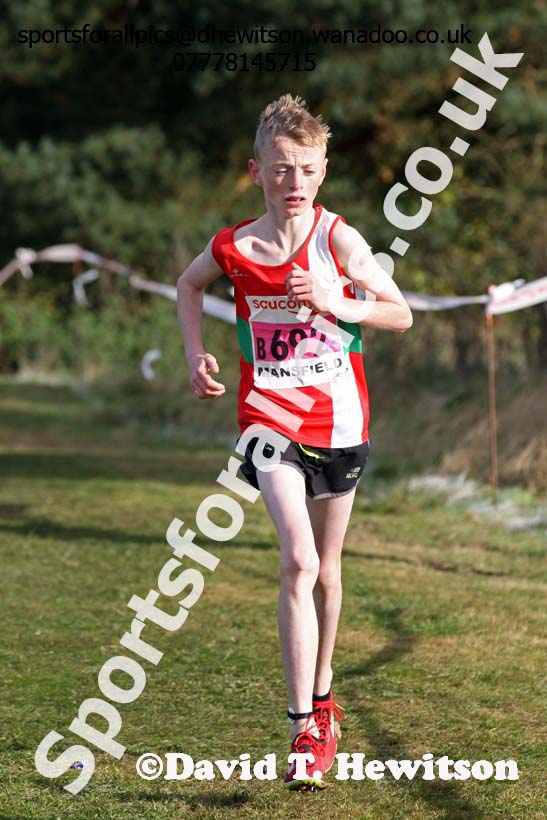 Boys under-13s, 2016 National Cross Country Relays, Berry Hill Park, Mansfield. Photo: David T. Hewitson/Sports for All Pics